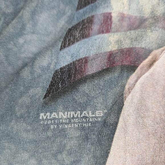 The Mountain Eagle Patriot‎ Pilot Tie-Dye TShirt XL Blue Vincent Hie Animal USA - Picture 6 of 7